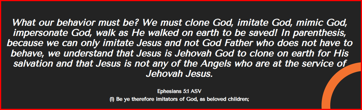 Ephesians 5:1 clone god